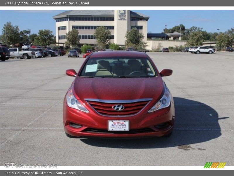 Venetian Red / Camel 2011 Hyundai Sonata GLS