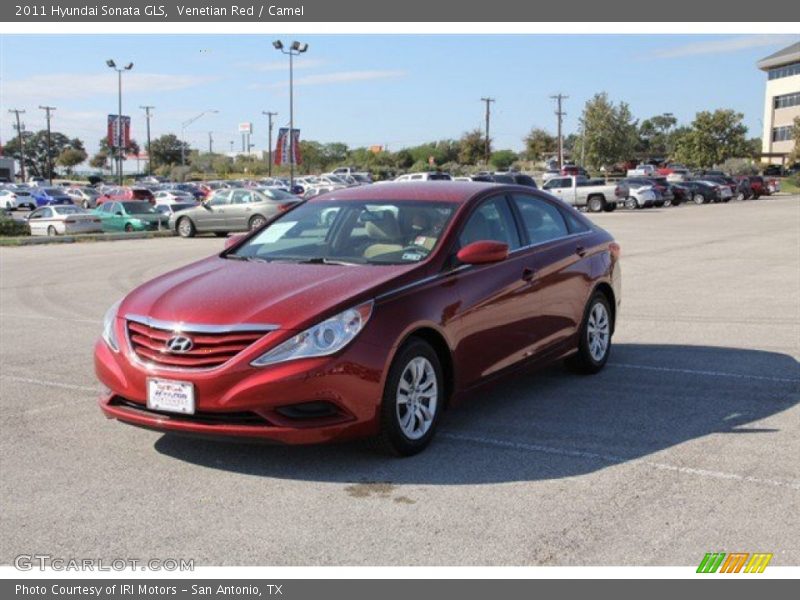 Venetian Red / Camel 2011 Hyundai Sonata GLS