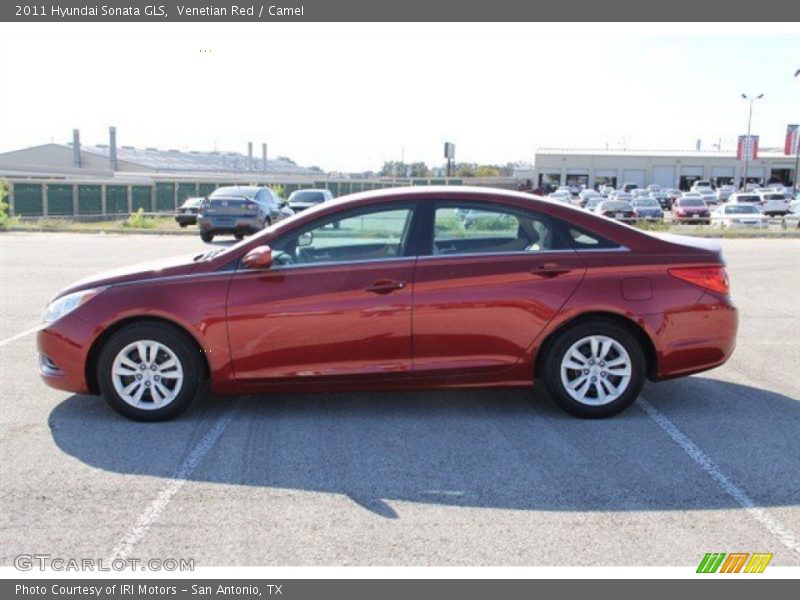 Venetian Red / Camel 2011 Hyundai Sonata GLS