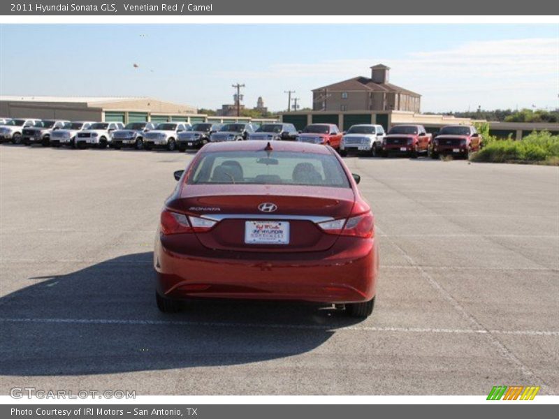 Venetian Red / Camel 2011 Hyundai Sonata GLS