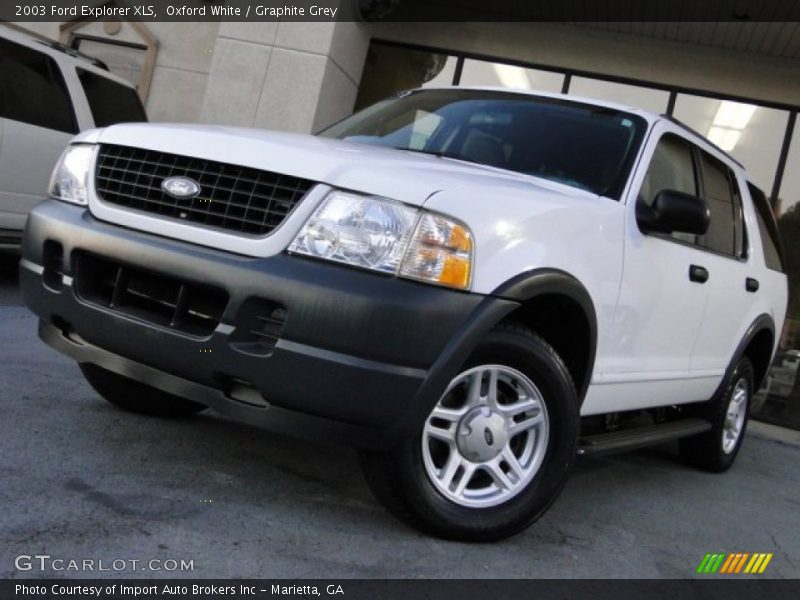 Oxford White / Graphite Grey 2003 Ford Explorer XLS