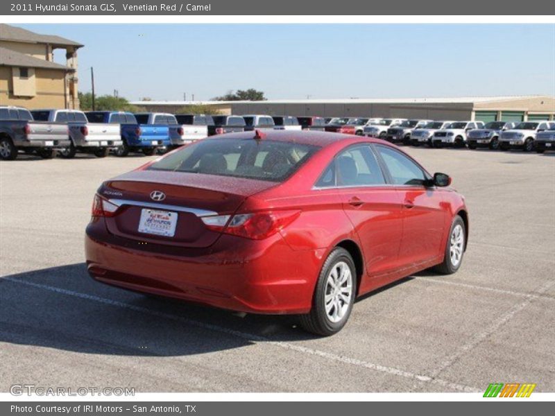 Venetian Red / Camel 2011 Hyundai Sonata GLS
