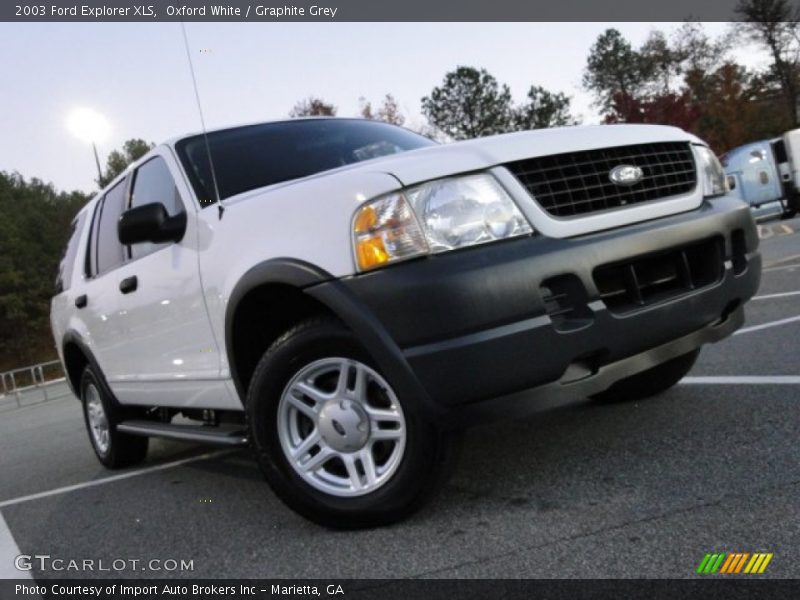 Oxford White / Graphite Grey 2003 Ford Explorer XLS