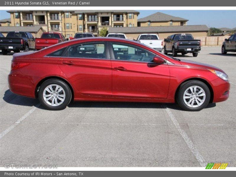 Venetian Red / Camel 2011 Hyundai Sonata GLS