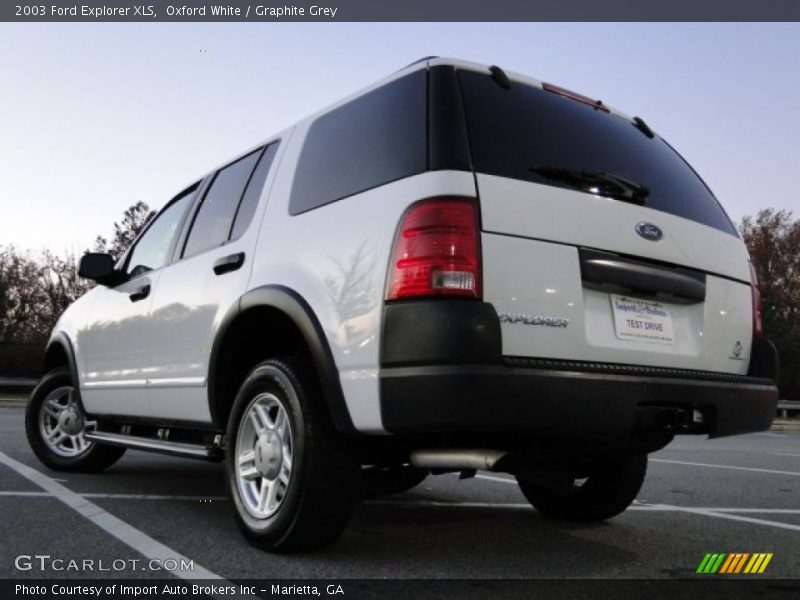 Oxford White / Graphite Grey 2003 Ford Explorer XLS