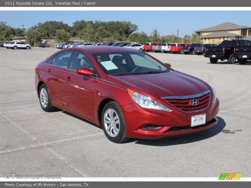 Venetian Red / Camel 2011 Hyundai Sonata GLS