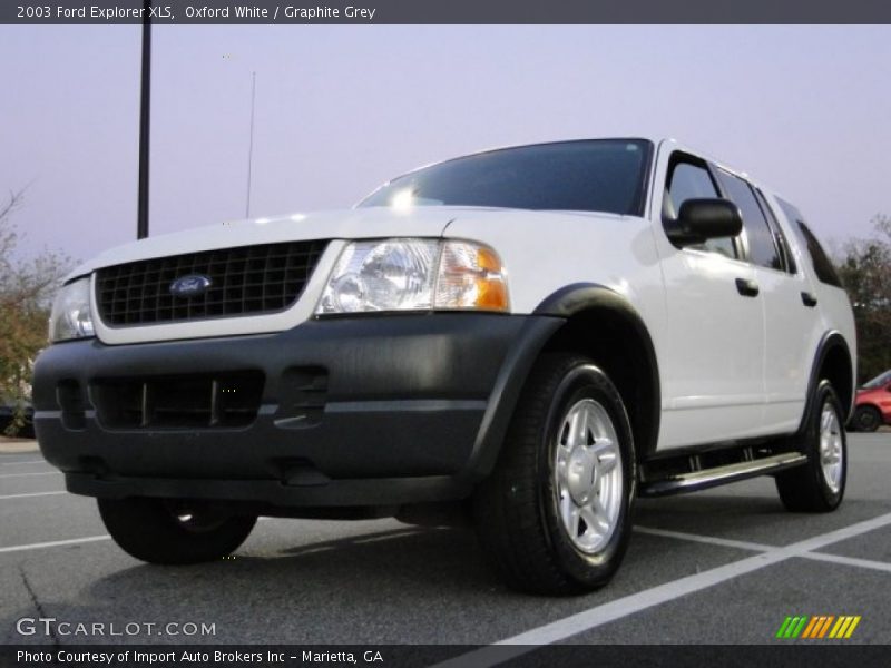 Oxford White / Graphite Grey 2003 Ford Explorer XLS