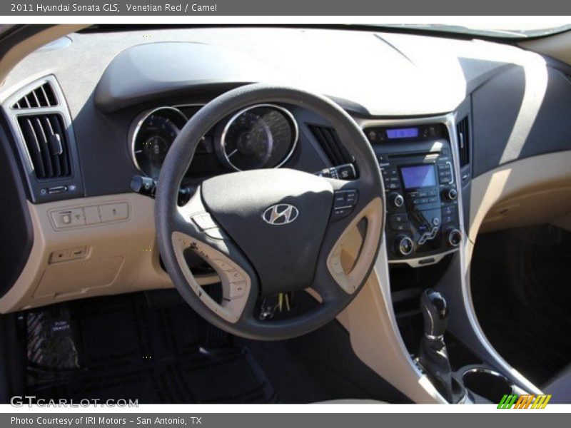 Venetian Red / Camel 2011 Hyundai Sonata GLS