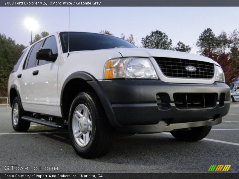 Oxford White / Graphite Grey 2003 Ford Explorer XLS