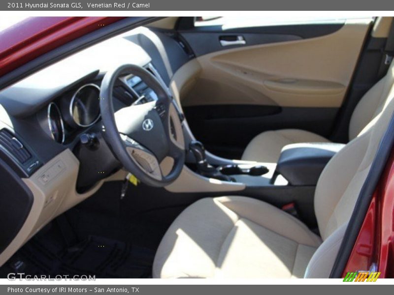 Venetian Red / Camel 2011 Hyundai Sonata GLS