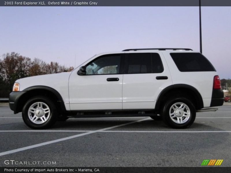 Oxford White / Graphite Grey 2003 Ford Explorer XLS