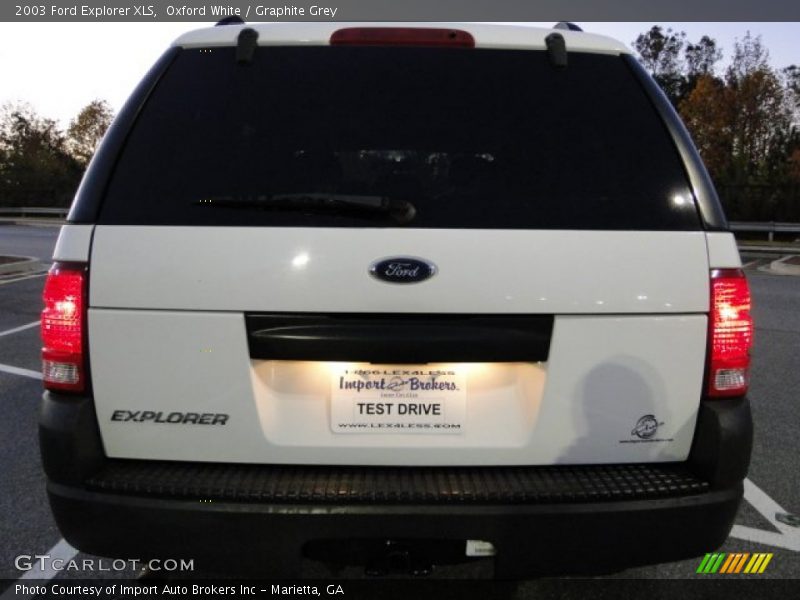 Oxford White / Graphite Grey 2003 Ford Explorer XLS