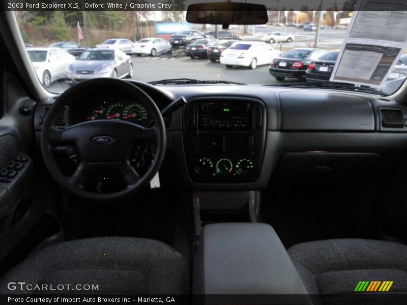 Oxford White / Graphite Grey 2003 Ford Explorer XLS