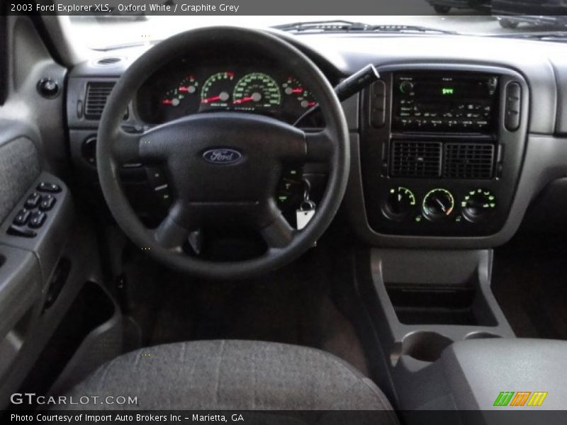 Oxford White / Graphite Grey 2003 Ford Explorer XLS