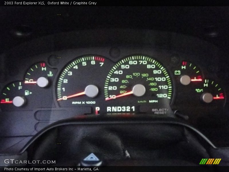 Oxford White / Graphite Grey 2003 Ford Explorer XLS