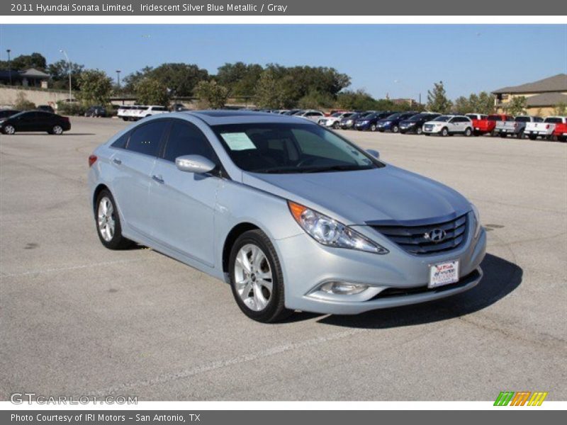 Iridescent Silver Blue Metallic / Gray 2011 Hyundai Sonata Limited