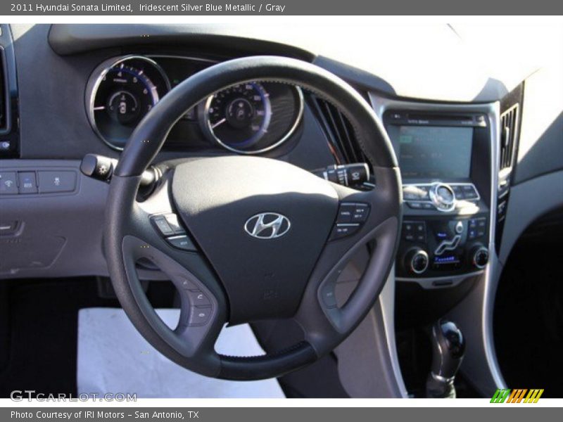 Iridescent Silver Blue Metallic / Gray 2011 Hyundai Sonata Limited