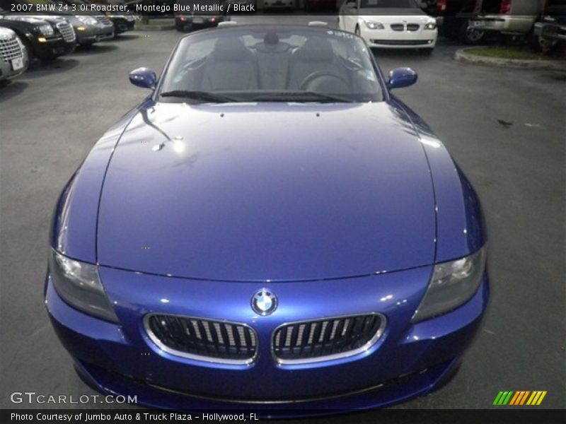 Montego Blue Metallic / Black 2007 BMW Z4 3.0i Roadster