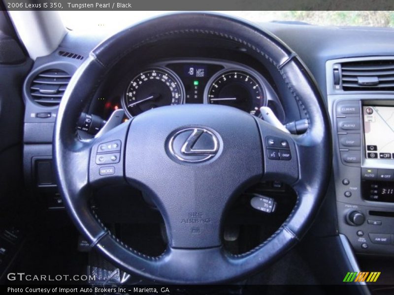 Tungsten Pearl / Black 2006 Lexus IS 350