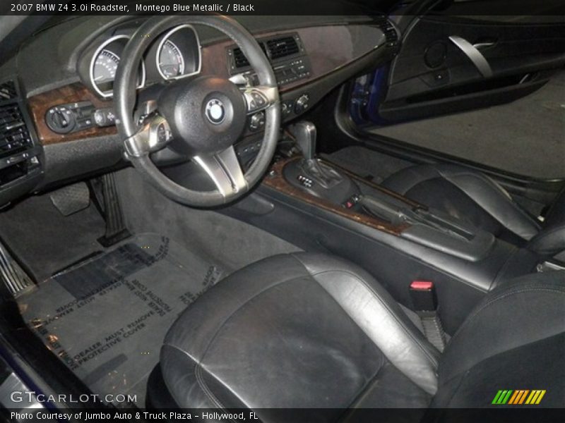 Montego Blue Metallic / Black 2007 BMW Z4 3.0i Roadster