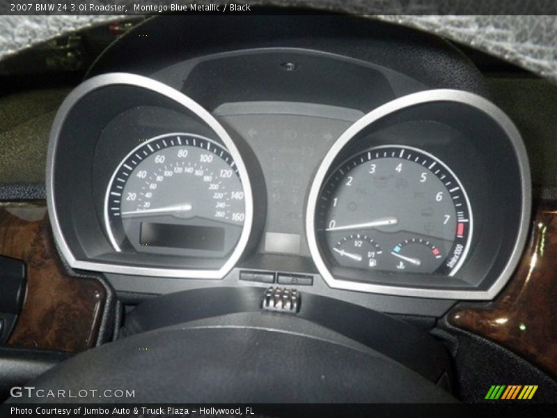 Montego Blue Metallic / Black 2007 BMW Z4 3.0i Roadster