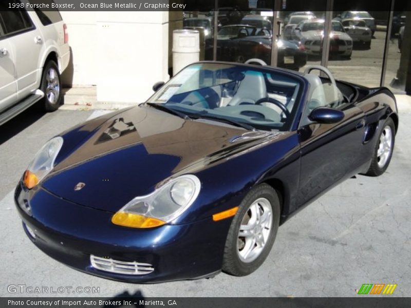 Ocean Blue Metallic / Graphite Grey 1998 Porsche Boxster