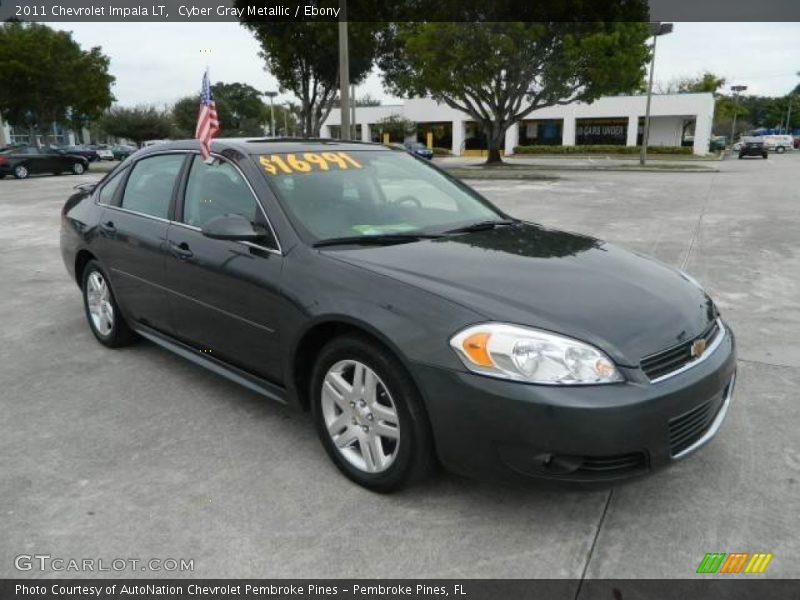 Cyber Gray Metallic / Ebony 2011 Chevrolet Impala LT
