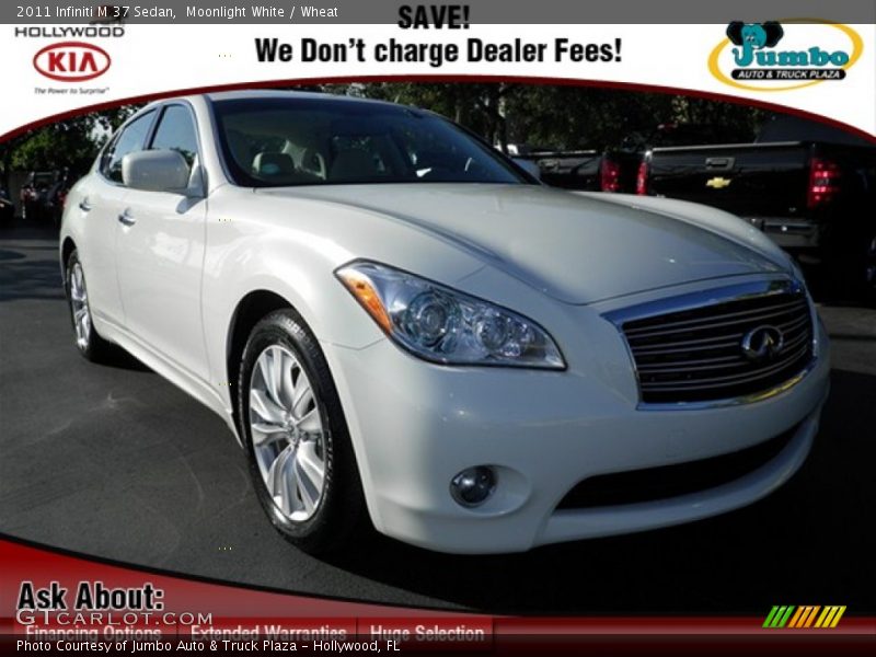 Moonlight White / Wheat 2011 Infiniti M 37 Sedan
