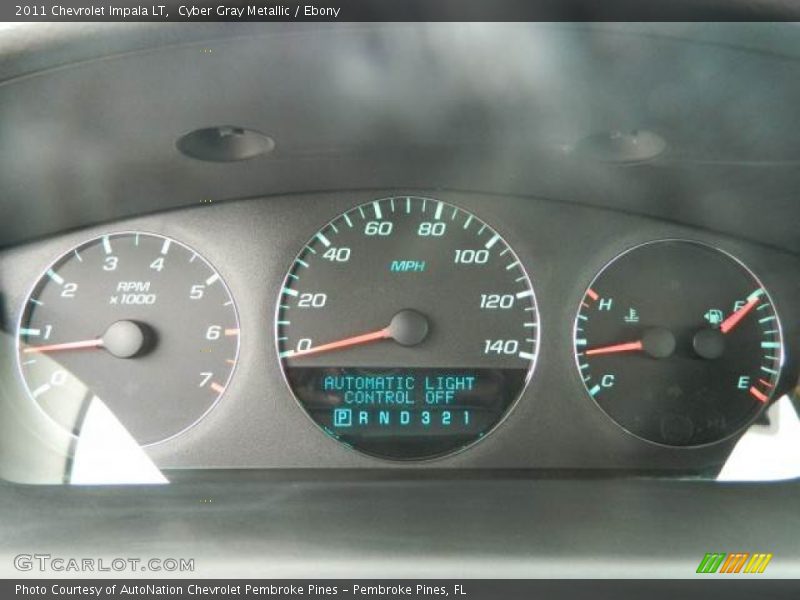 Cyber Gray Metallic / Ebony 2011 Chevrolet Impala LT