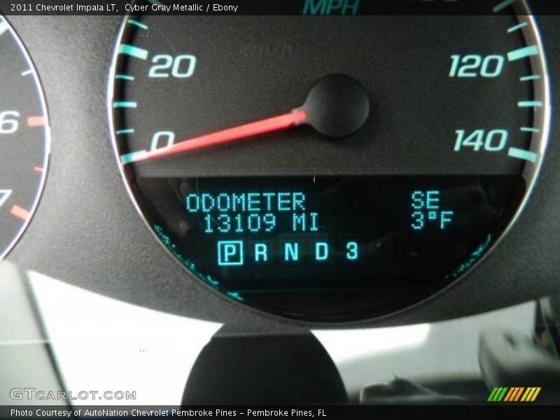 Cyber Gray Metallic / Ebony 2011 Chevrolet Impala LT