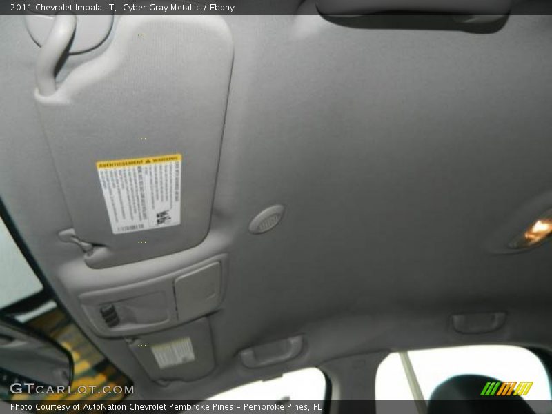 Cyber Gray Metallic / Ebony 2011 Chevrolet Impala LT