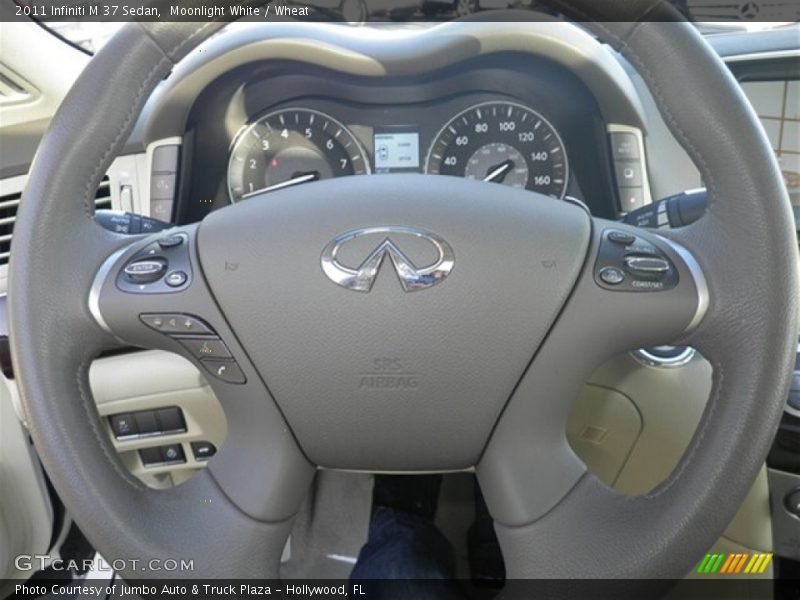 Moonlight White / Wheat 2011 Infiniti M 37 Sedan