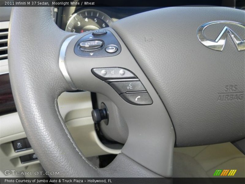 Moonlight White / Wheat 2011 Infiniti M 37 Sedan