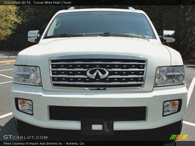 Tuscan White Pearl / Stone 2010 Infiniti QX 56