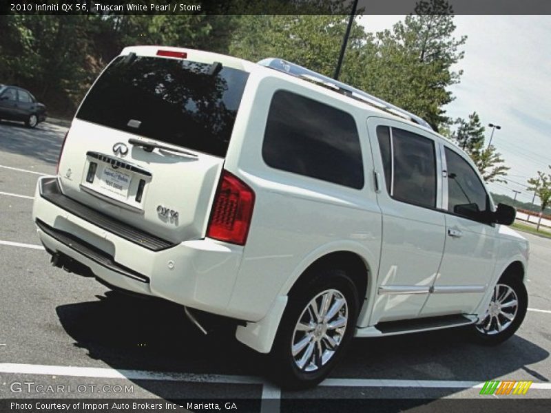 Tuscan White Pearl / Stone 2010 Infiniti QX 56