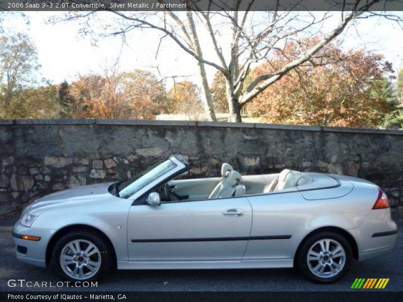 Silver Metallic / Parchment 2006 Saab 9-3 2.0T Convertible