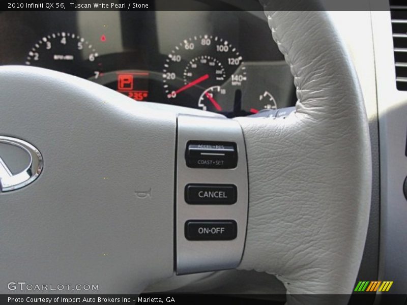 Tuscan White Pearl / Stone 2010 Infiniti QX 56