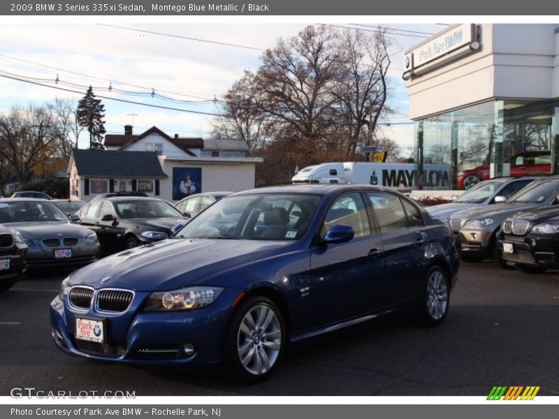 Montego Blue Metallic / Black 2009 BMW 3 Series 335xi Sedan