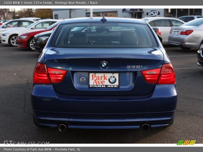 Montego Blue Metallic / Black 2009 BMW 3 Series 335xi Sedan
