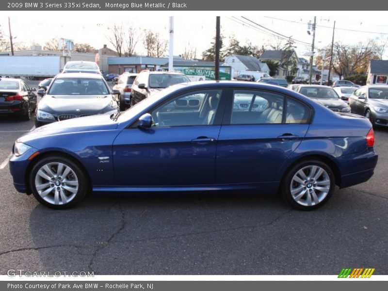 Montego Blue Metallic / Black 2009 BMW 3 Series 335xi Sedan