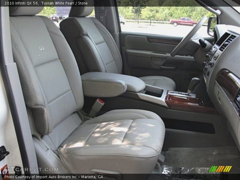 Tuscan White Pearl / Stone 2010 Infiniti QX 56