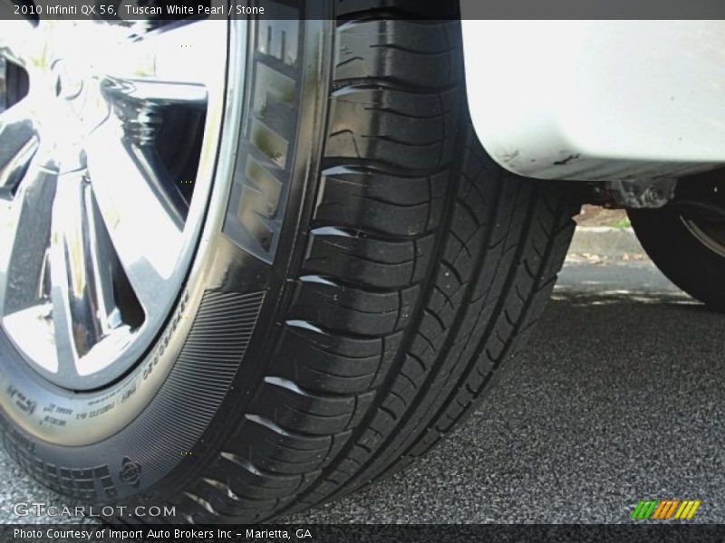 Tuscan White Pearl / Stone 2010 Infiniti QX 56
