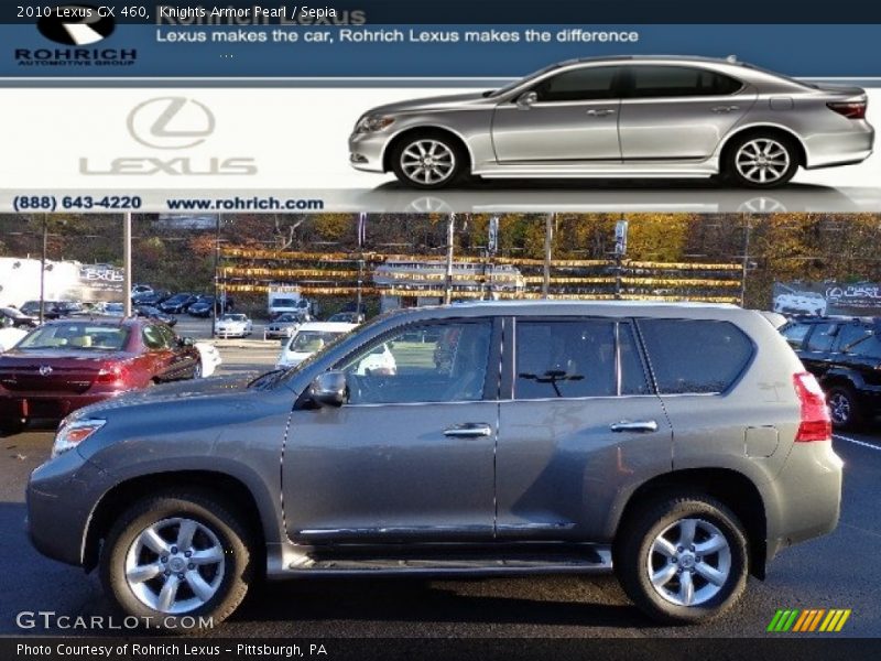Knights Armor Pearl / Sepia 2010 Lexus GX 460