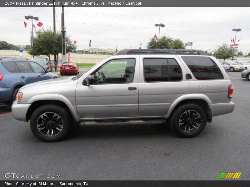 Chrome Silver Metallic / Charcoal 2004 Nissan Pathfinder LE Platinum 4x4