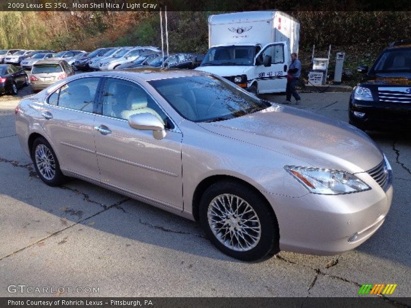 Moon Shell Mica / Light Gray 2009 Lexus ES 350