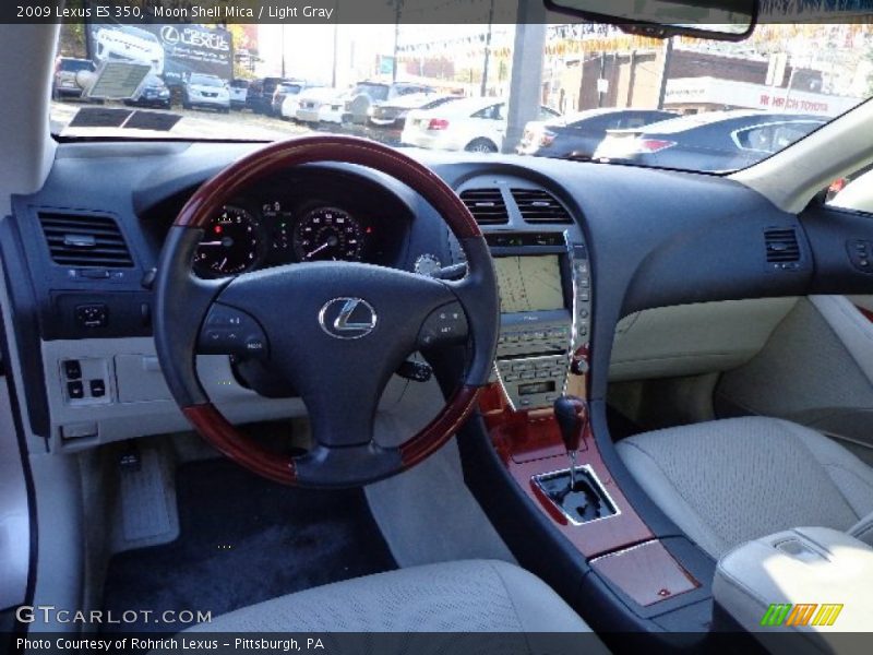 Moon Shell Mica / Light Gray 2009 Lexus ES 350