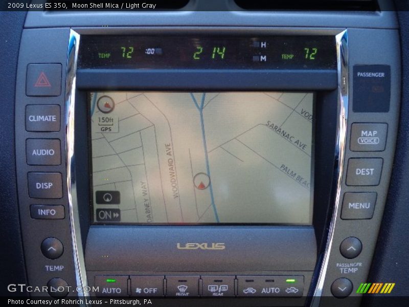 Moon Shell Mica / Light Gray 2009 Lexus ES 350