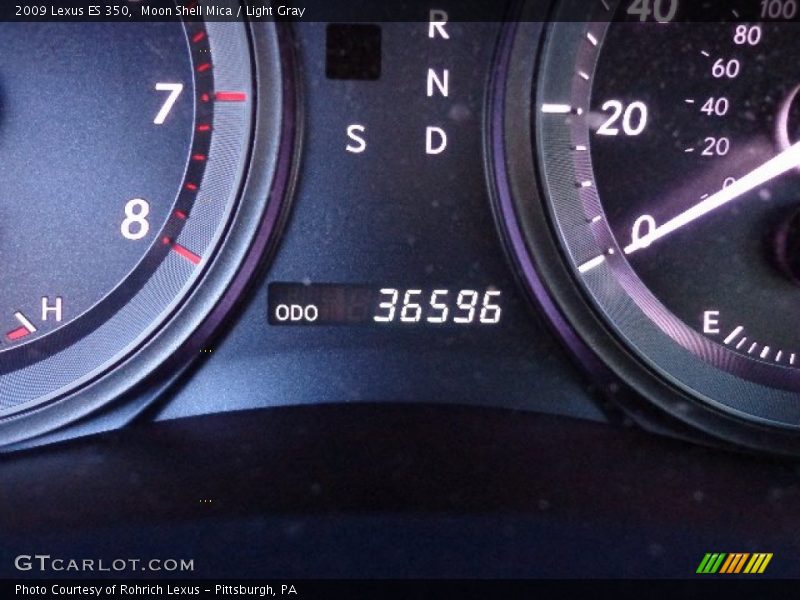 Moon Shell Mica / Light Gray 2009 Lexus ES 350