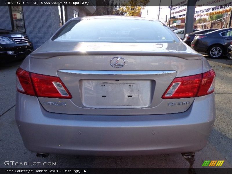 Moon Shell Mica / Light Gray 2009 Lexus ES 350