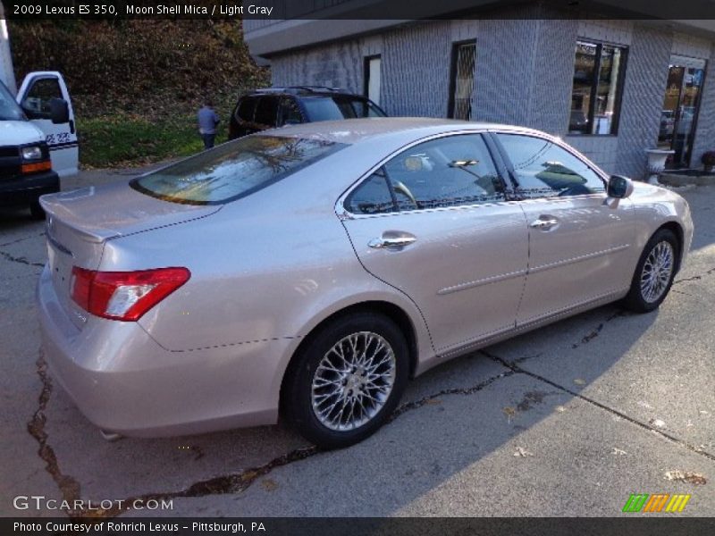 Moon Shell Mica / Light Gray 2009 Lexus ES 350